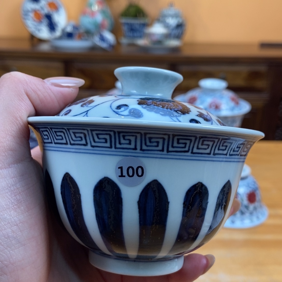 手绘现代茶具非古董