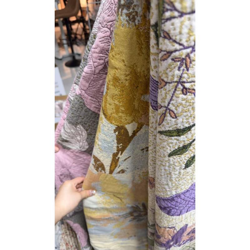 专享【京会社】雨露麻流苏盖毯230*250 不挑花色 蝴蝶花绣球