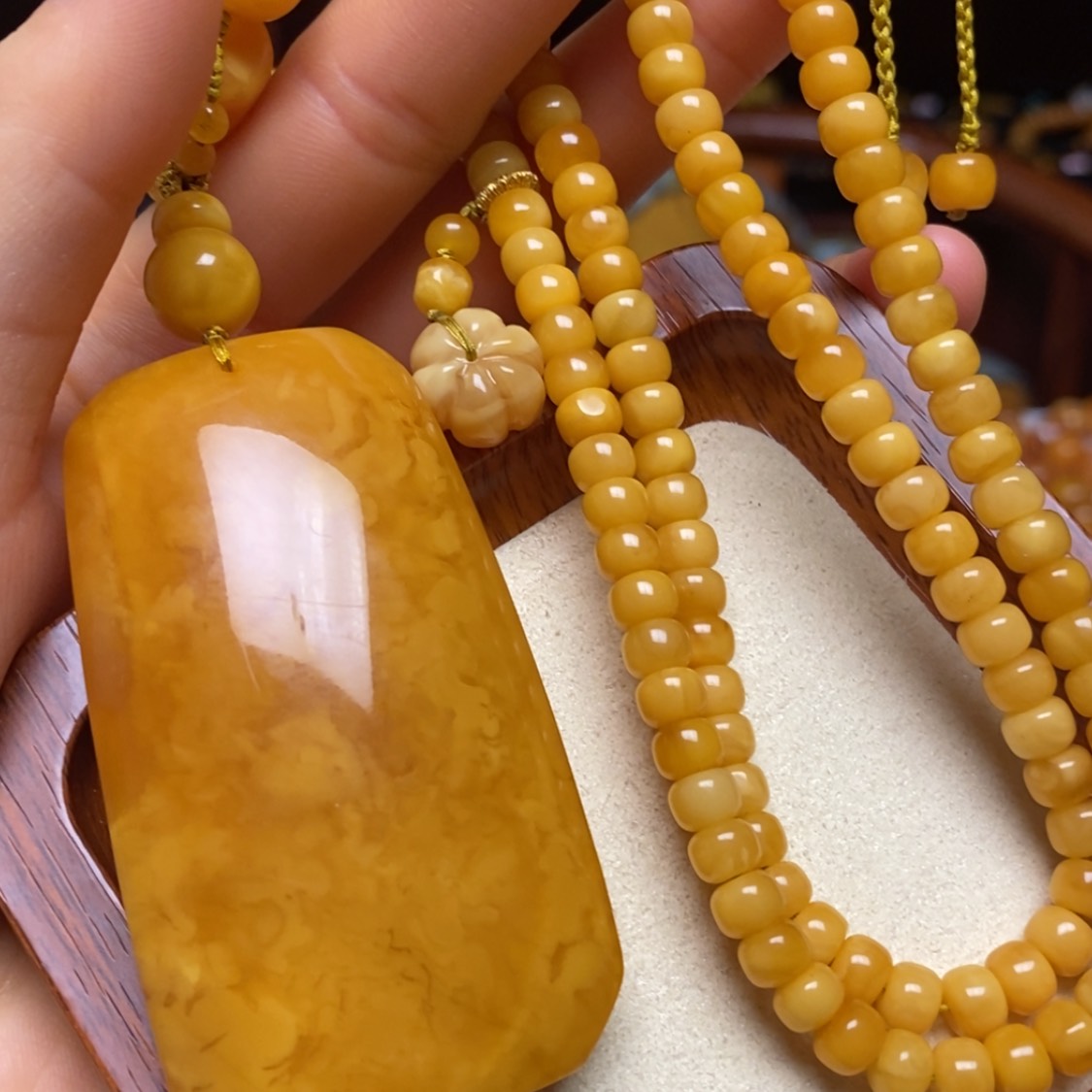 【闪购商品】蜜蜡颈饰未镶嵌项链