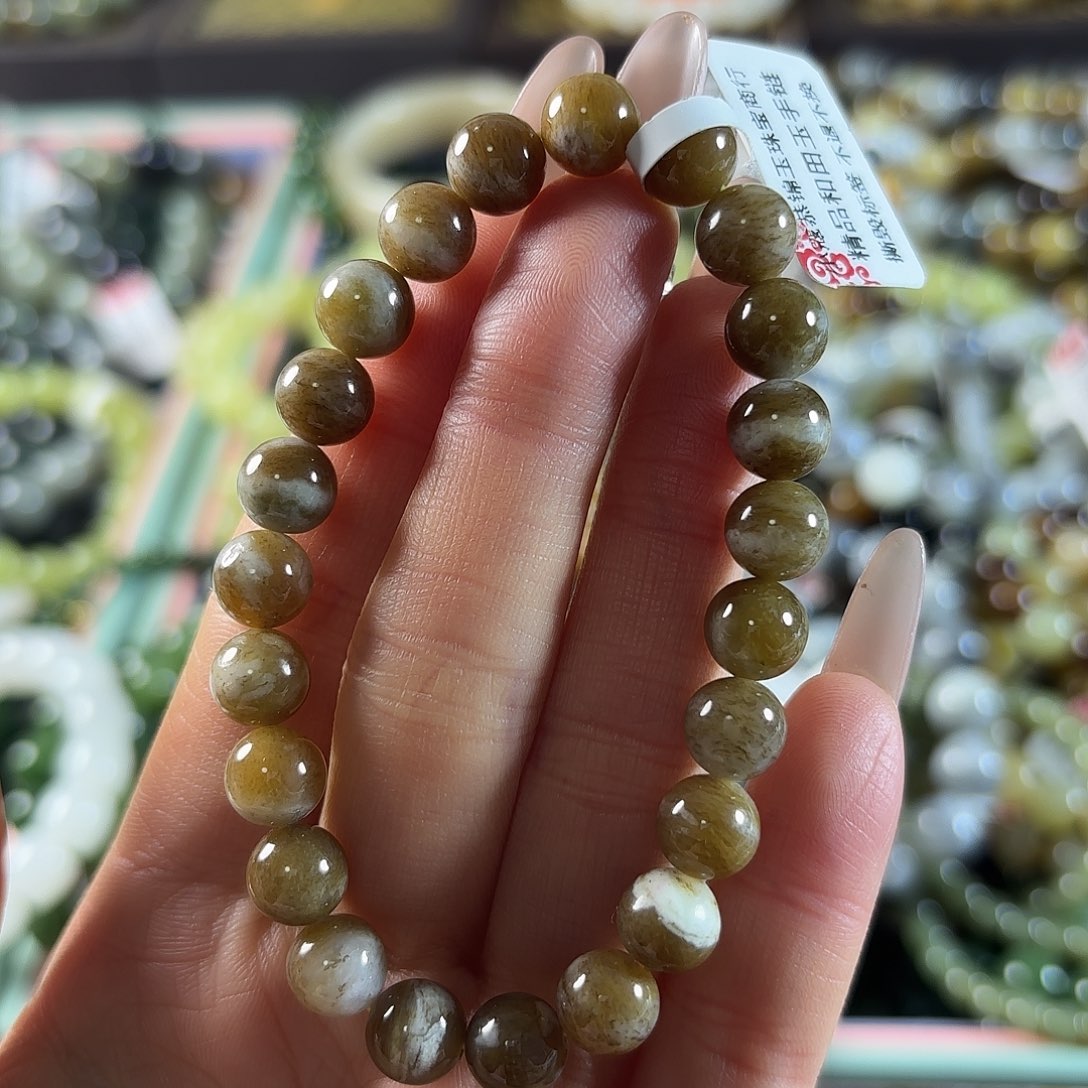 和田玉未镶嵌手链450