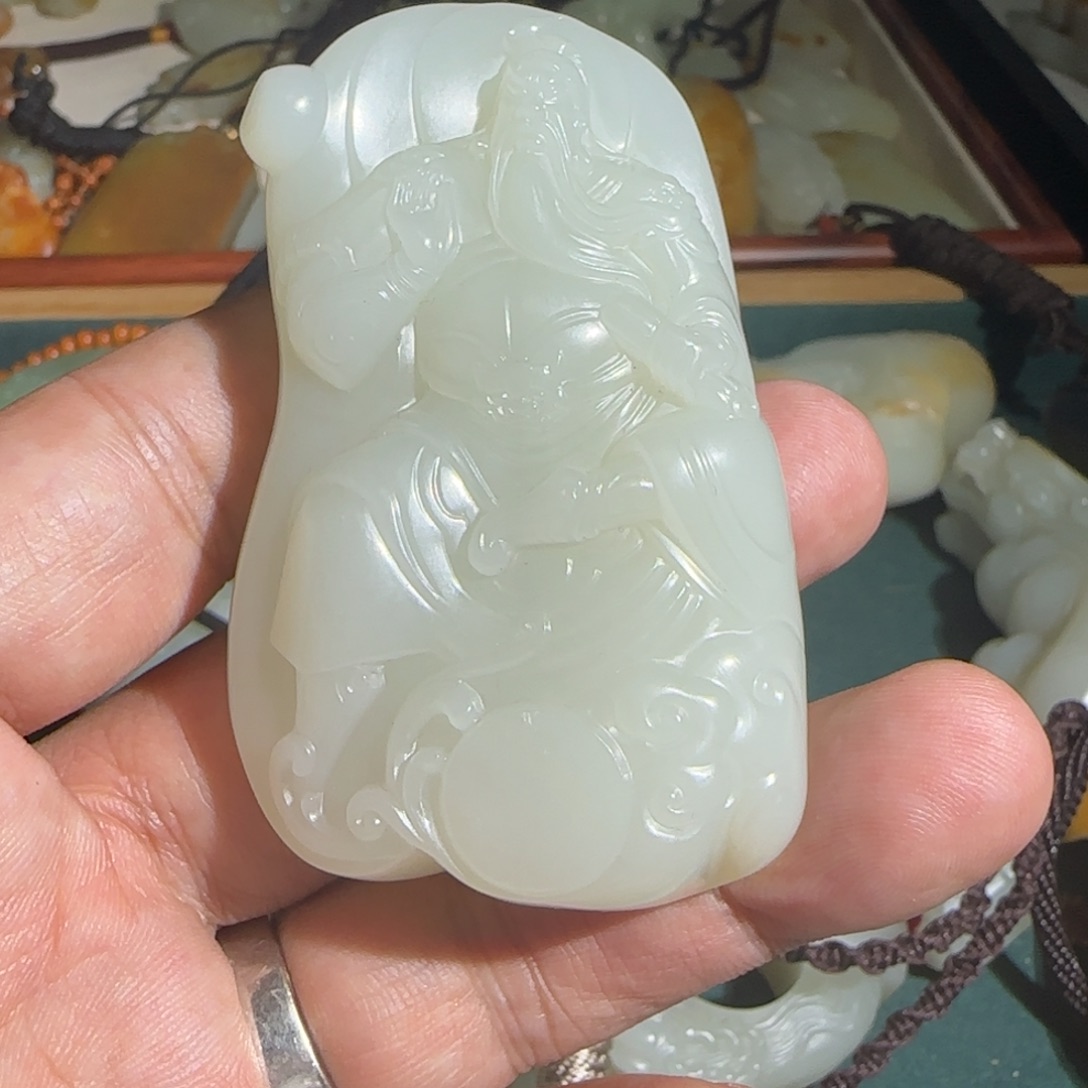 和田玉未镶嵌挂件