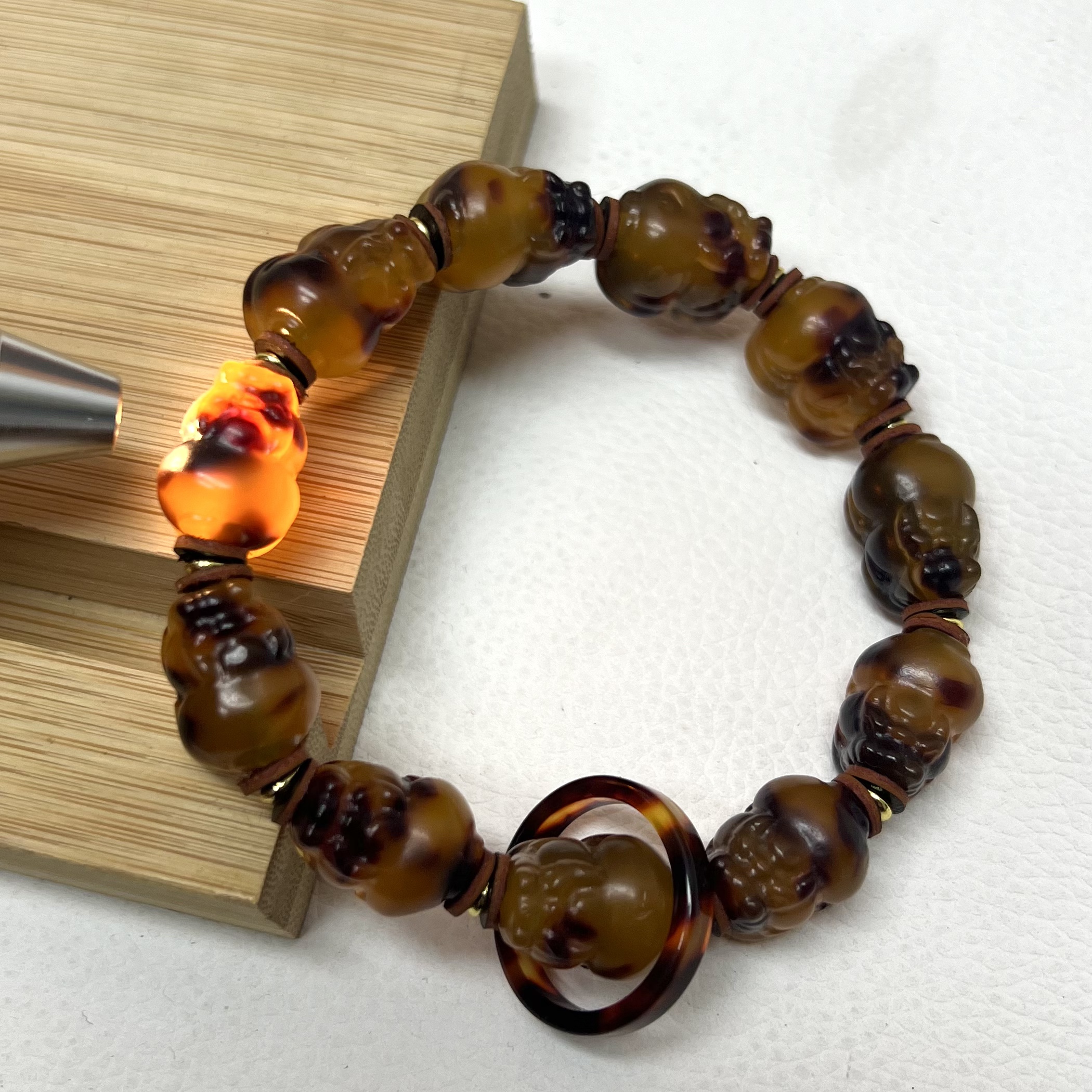 【沐言严选】实心无拼接貔貅手链A701