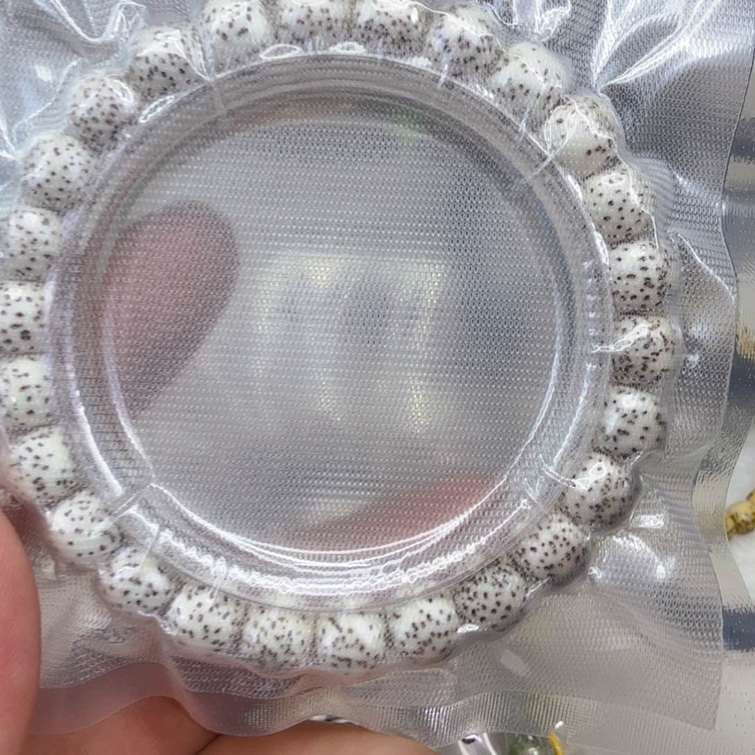 星月菩提手串51入门原脂白星月菩提单圈9×8