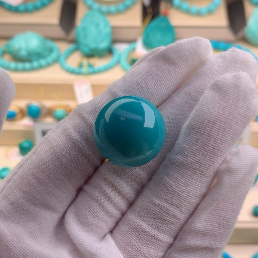 绿松石珠宝奇石未镶嵌21.5