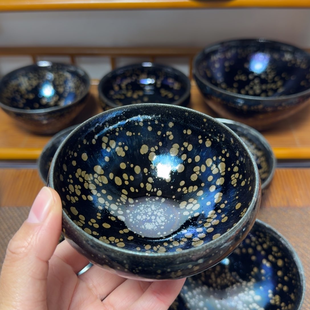 茶盏诡***班建盏手工制作主人杯茶杯