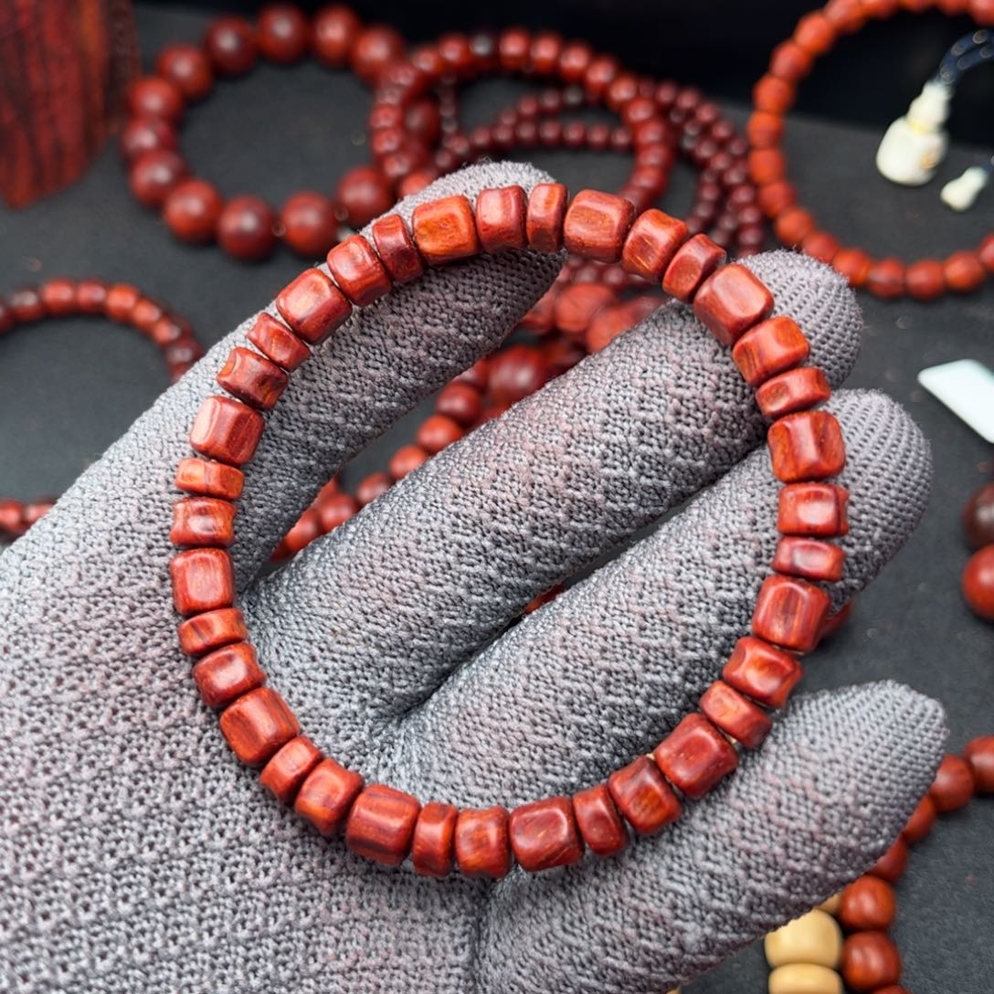 地***坤檀香紫檀（小叶紫檀）手串/手链藏式单圈7.5mm