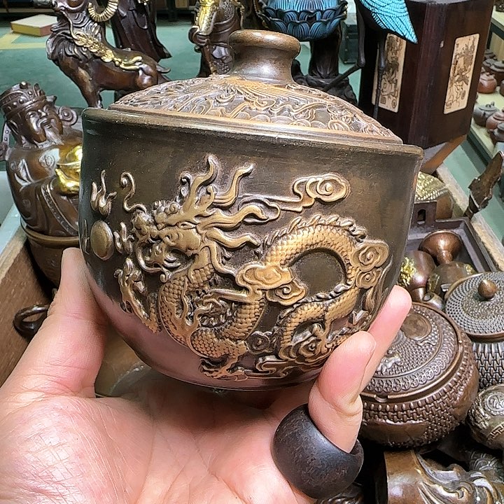 铜器办公室茶室摆件