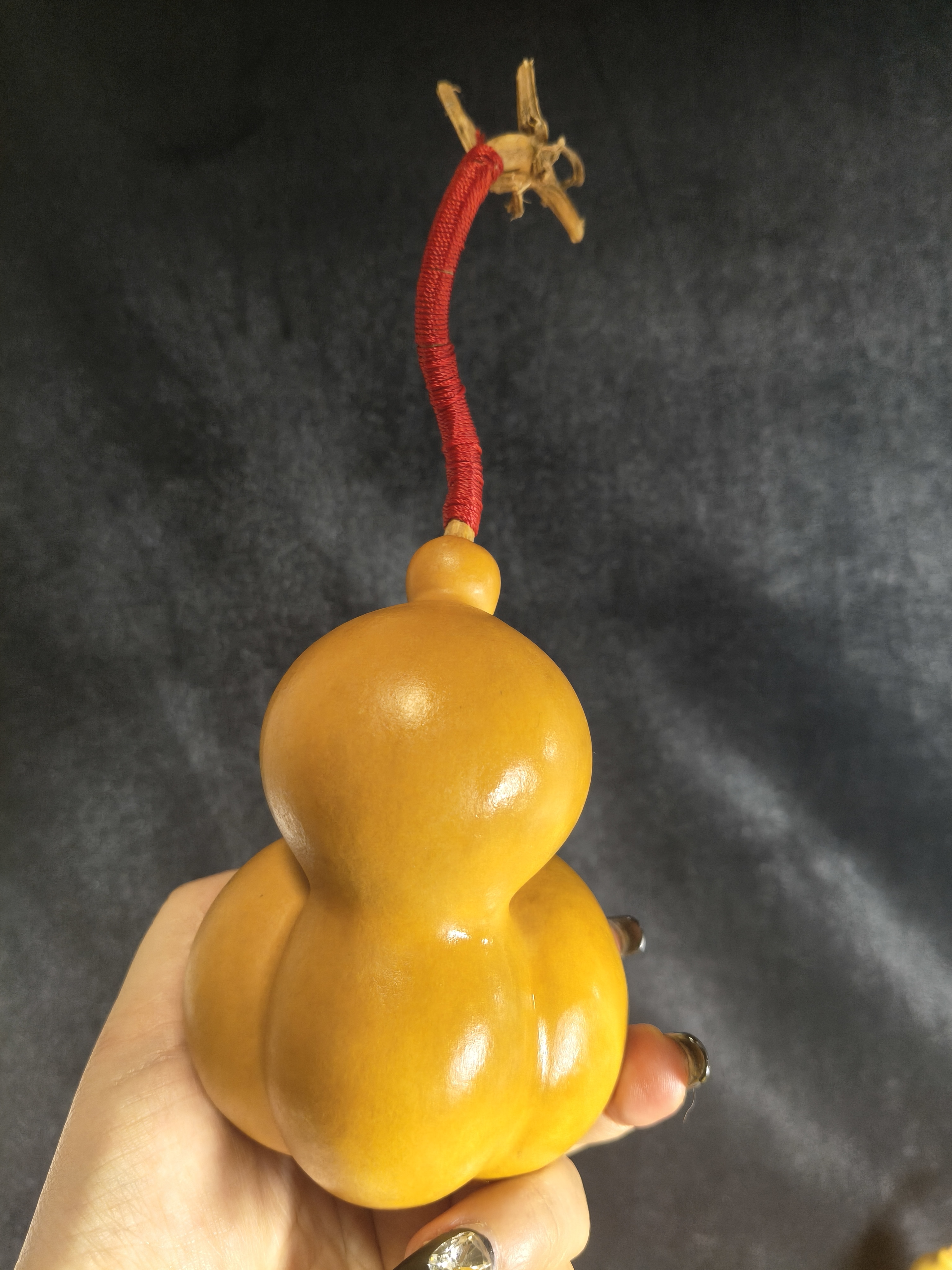 盘玩天然精品带龙头紫皮老葫芦文玩手捻小葫芦手把件