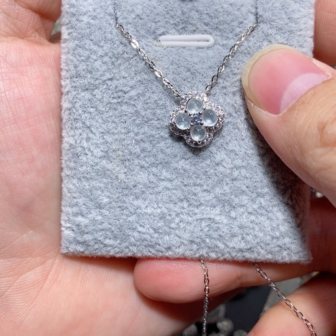 翡翠颈饰银S925镶嵌n j k l