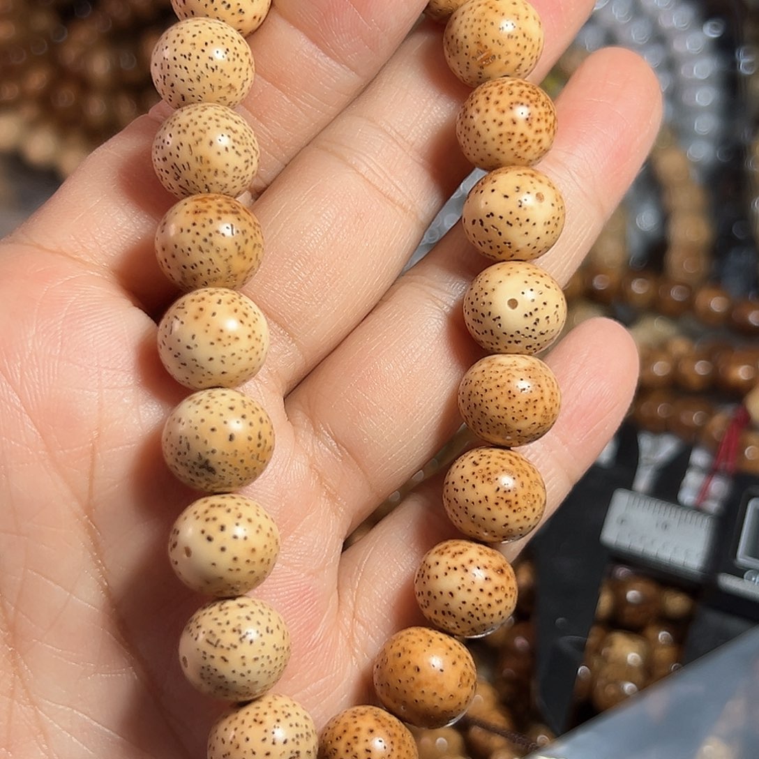 星月菩提手串星月菩提脱脂顺白陈子