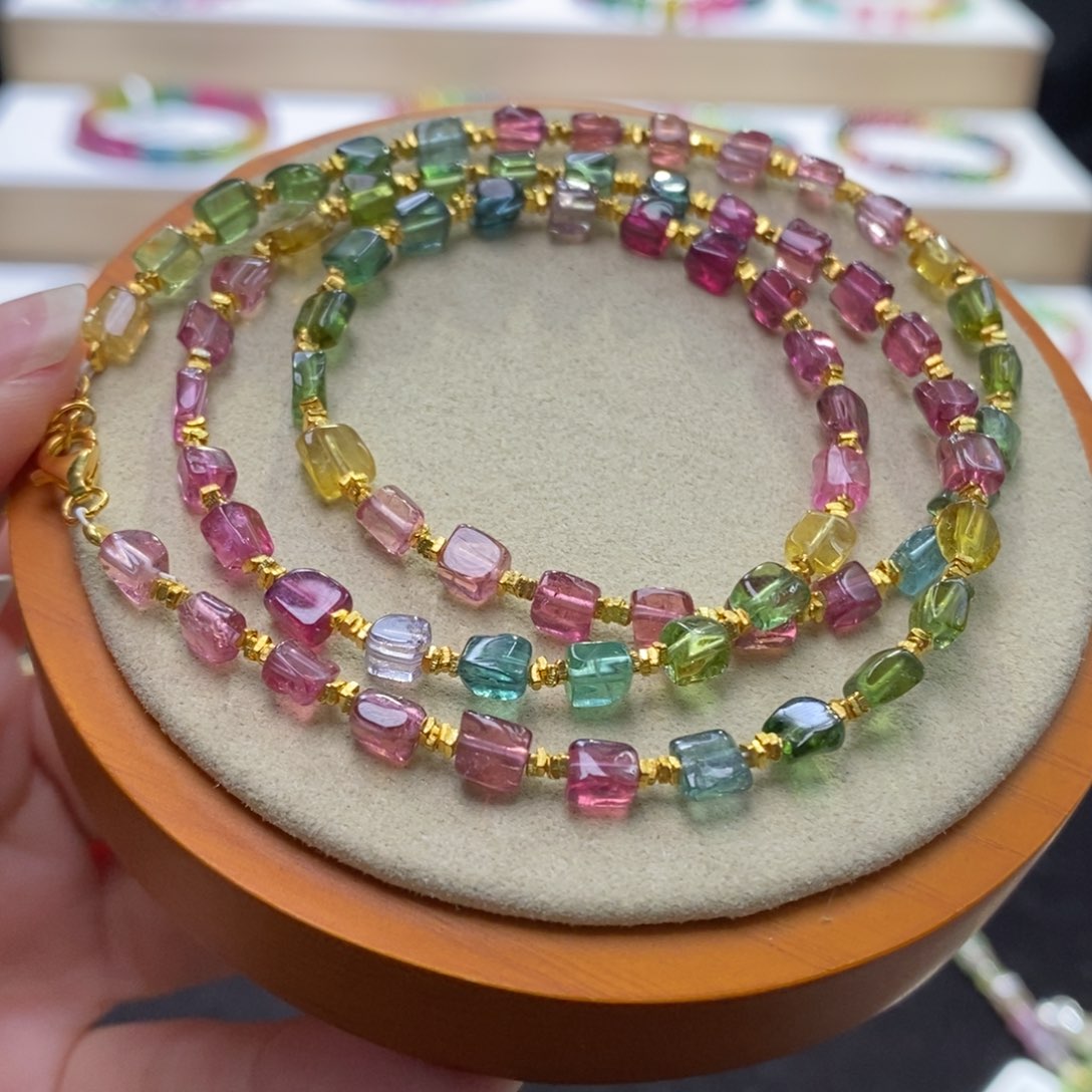 【闪购商品】碧玺手串未镶嵌甜*两天看货期