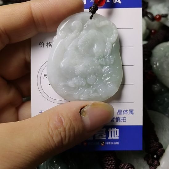 翡翠未镶嵌颈饰挂件