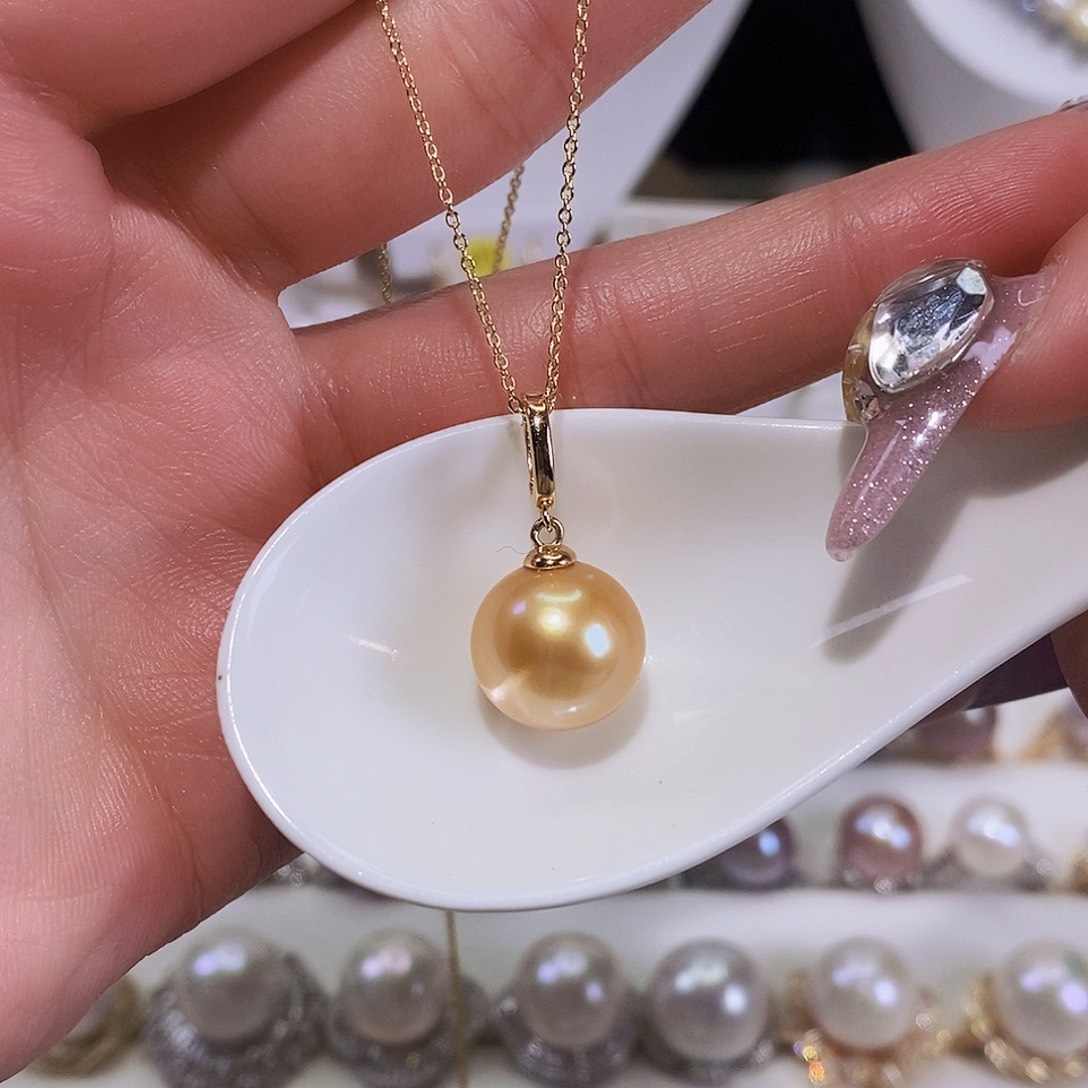 淡水珍珠颈饰银S925镶嵌