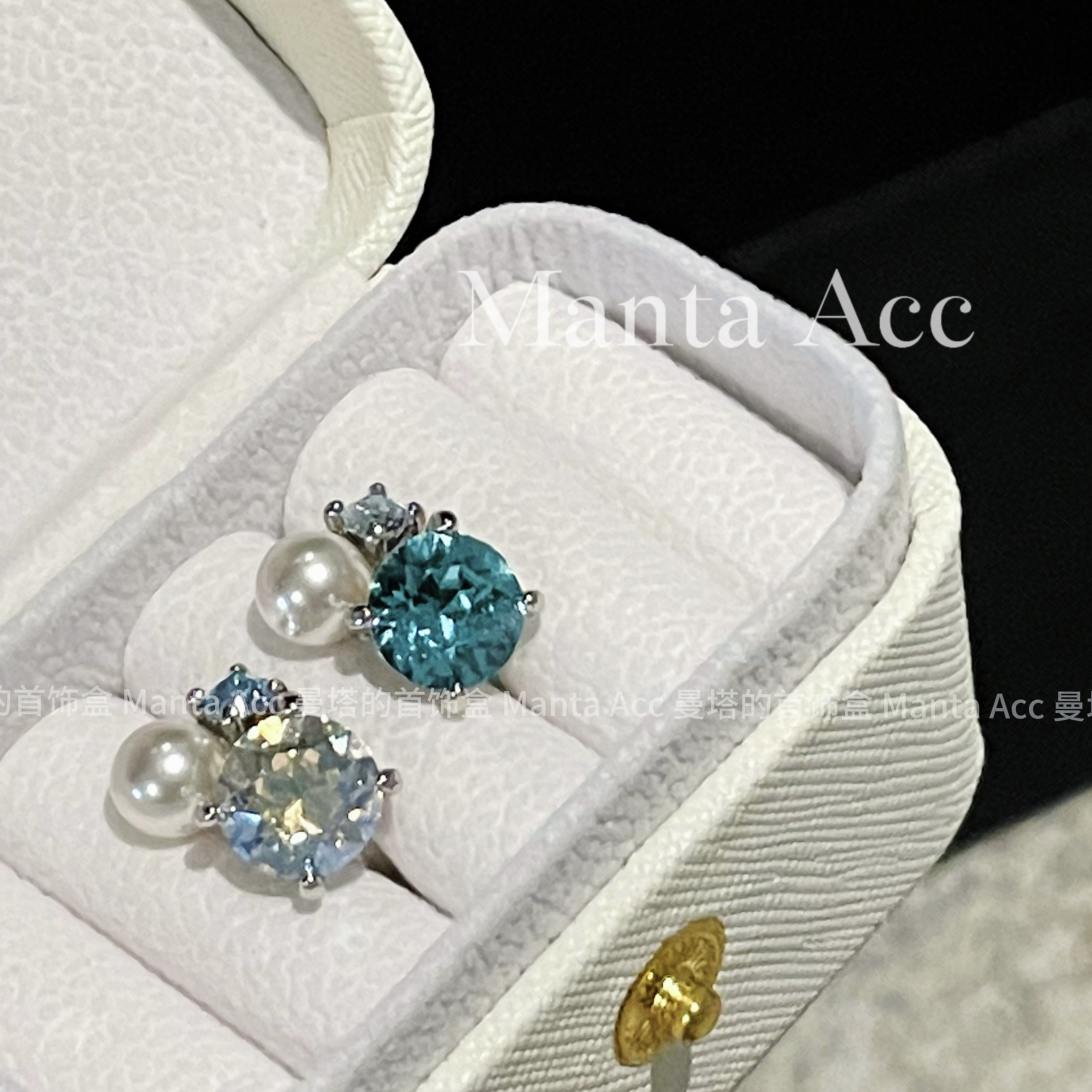 合金仿珍珠耳饰 【小灯泡】｜耳夹施华钻人造珍珠气质经典镶嵌小巧