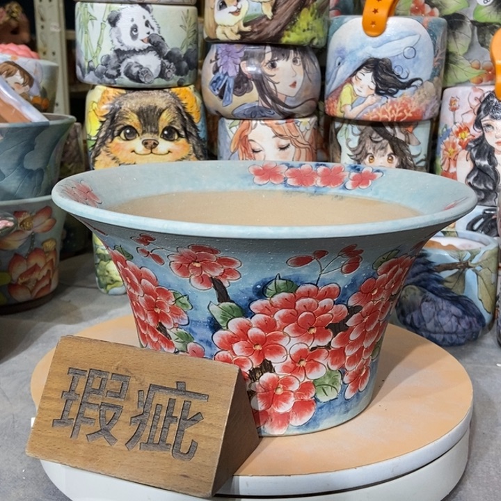 红陶景德镇艺术手绘作品