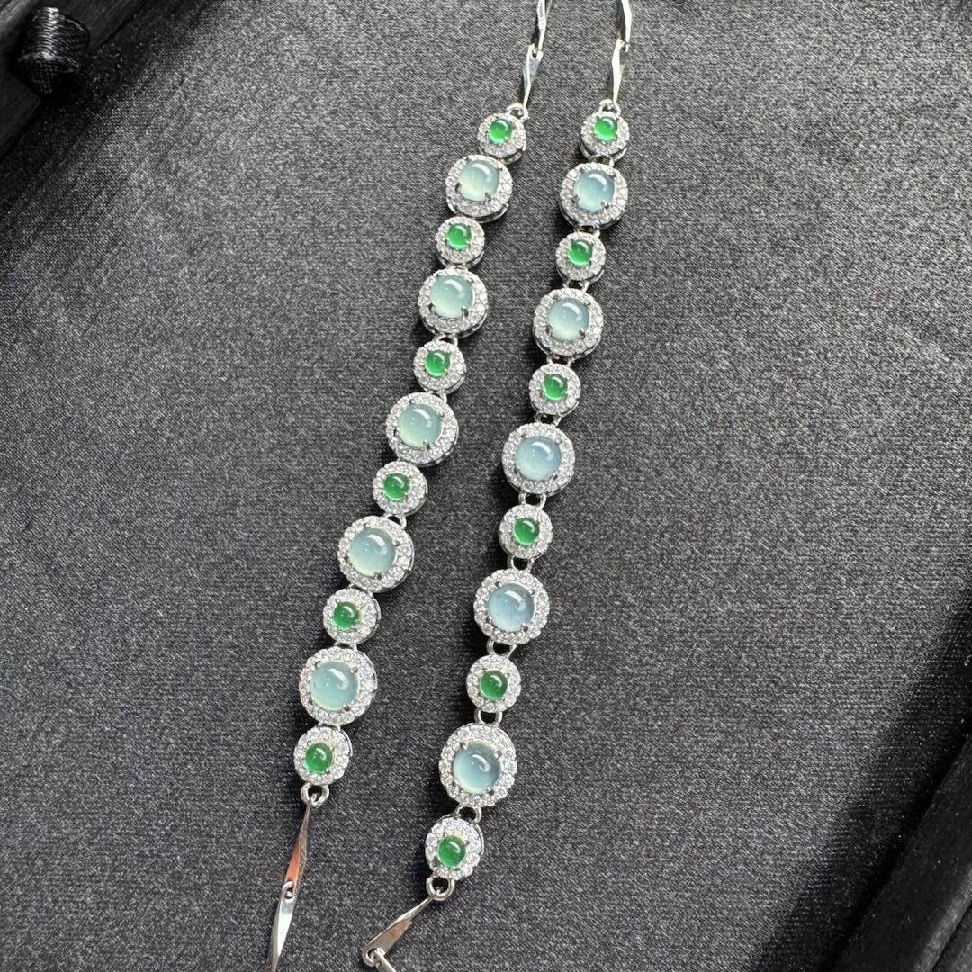 『手镯七仙女』翡翠蛋面手链/565930/多样性发一个