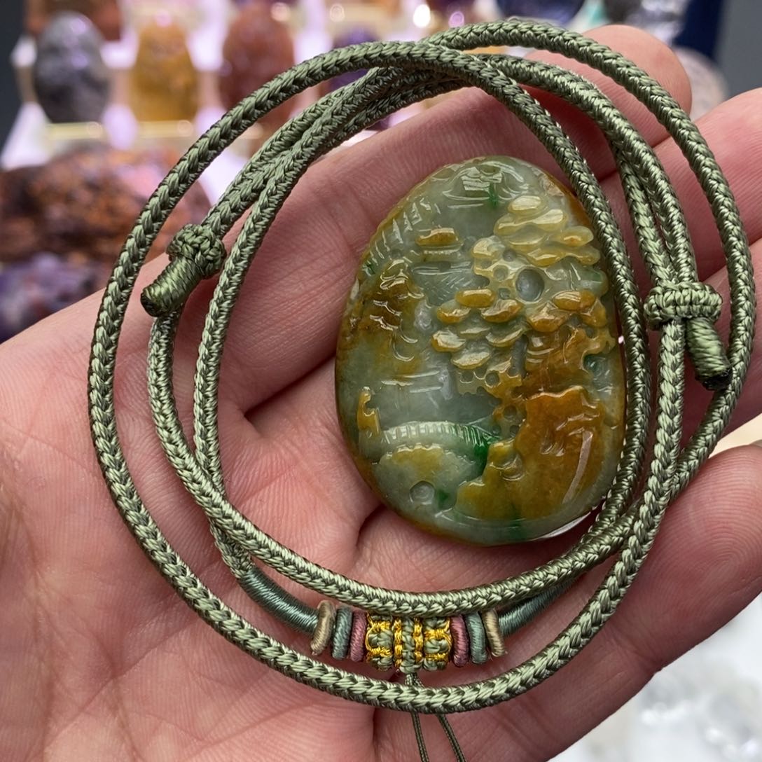 水晶颈饰未镶嵌吊坠