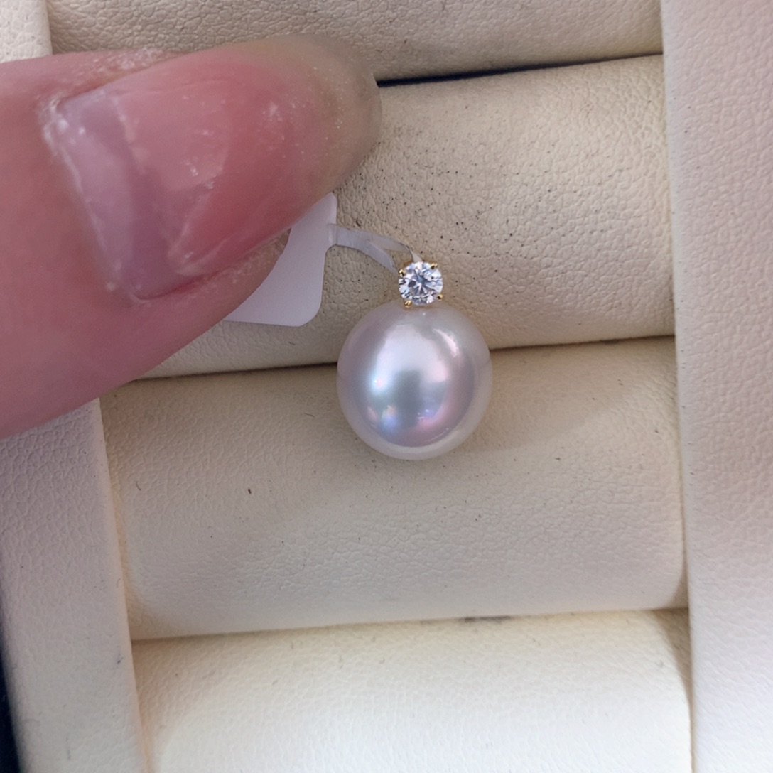 海水珍珠18K金镶嵌颈饰