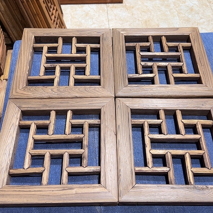 花***食香榧木精美雕刻挂件花板