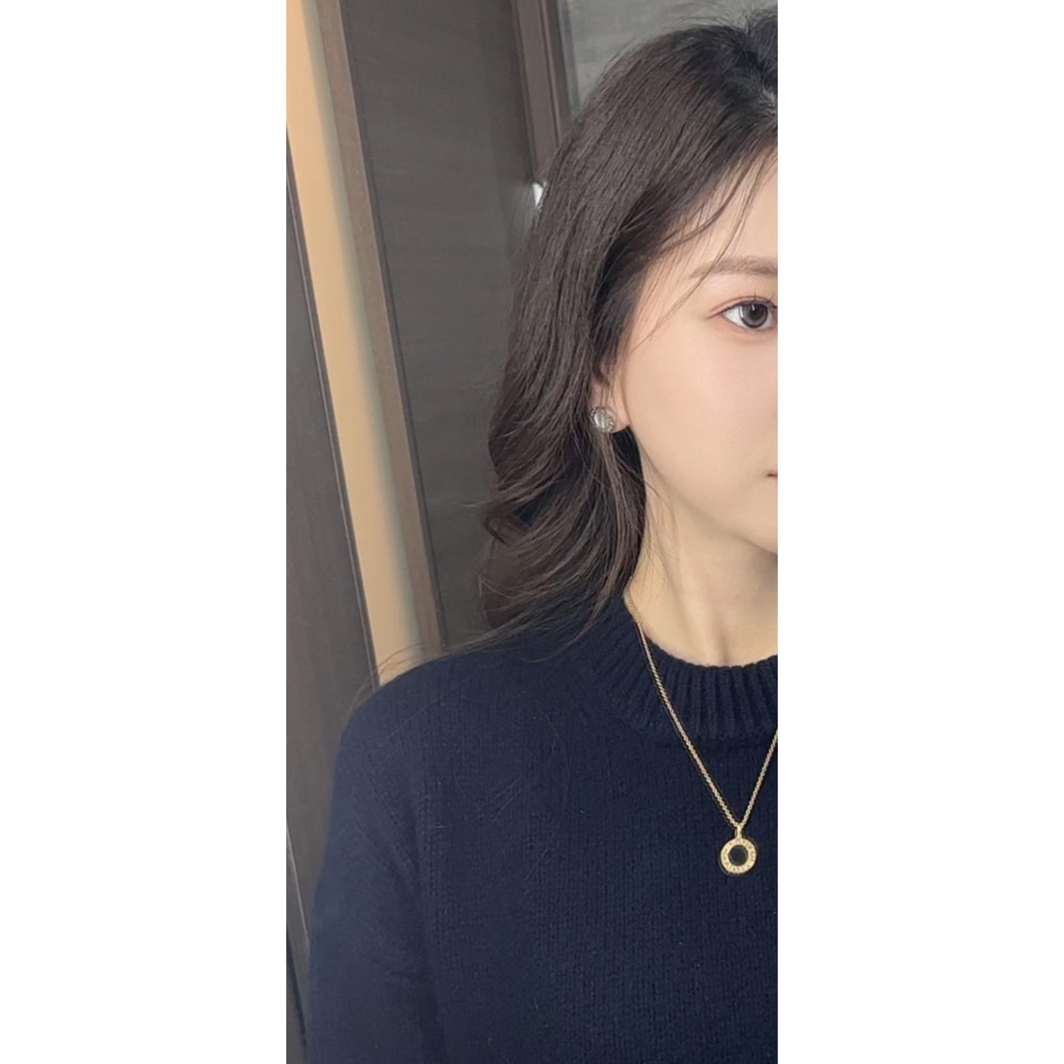 【MK1】时尚大圆饼耳花花围巾