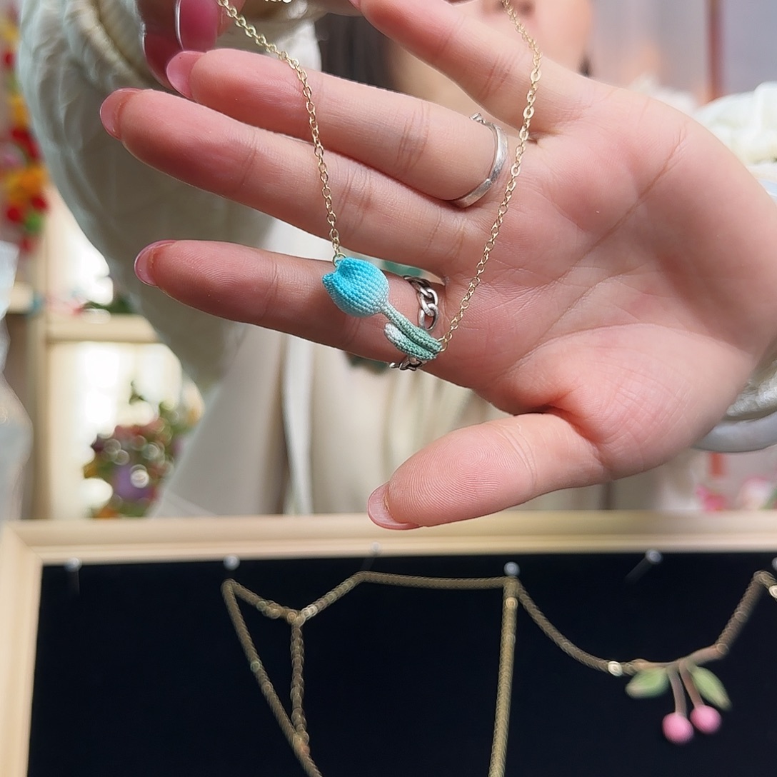 手工钩织设计项链