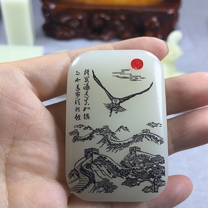 和田玉未镶嵌颈饰