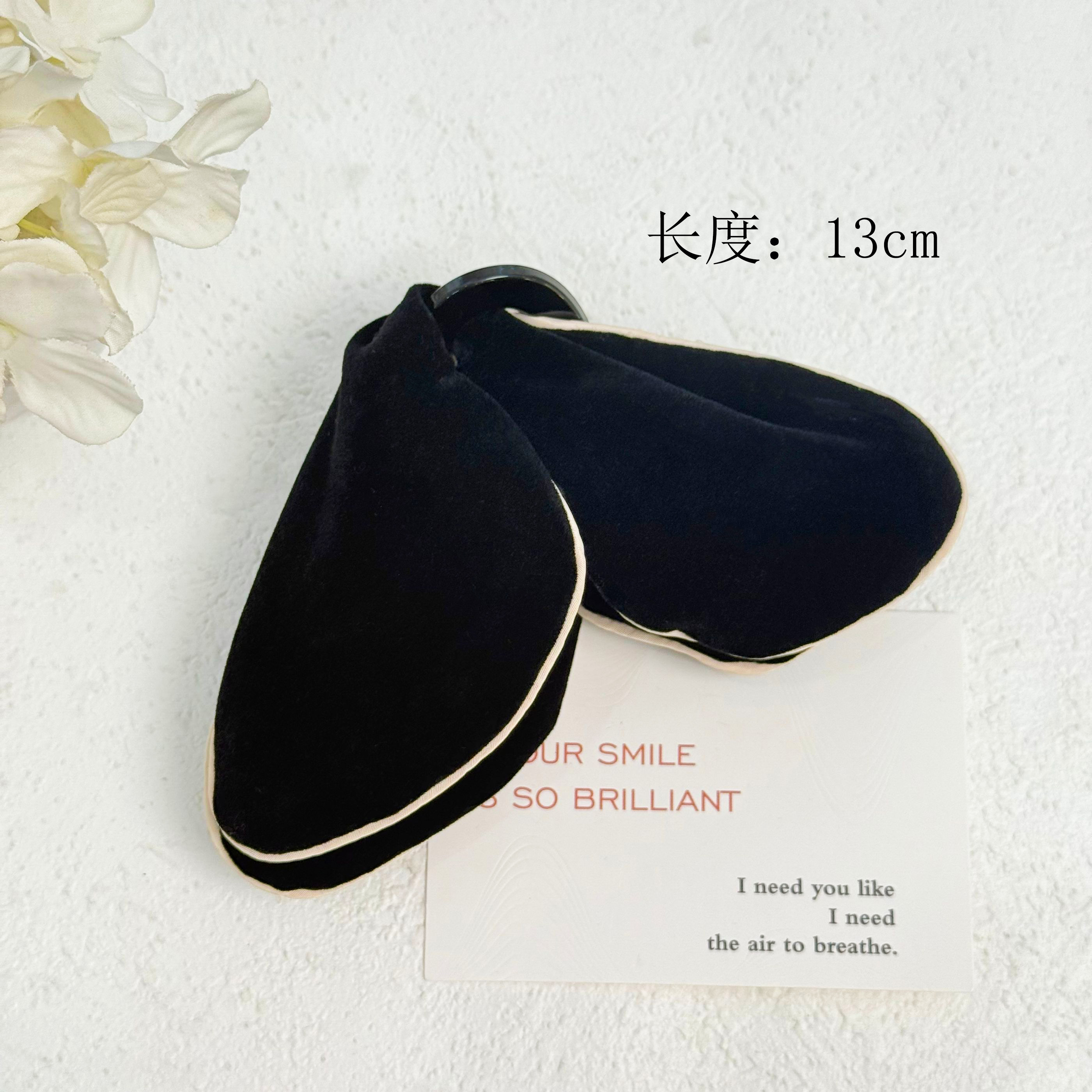 BAOSHATI/宝莎缇F-890小香风丝绒布艺抓夹