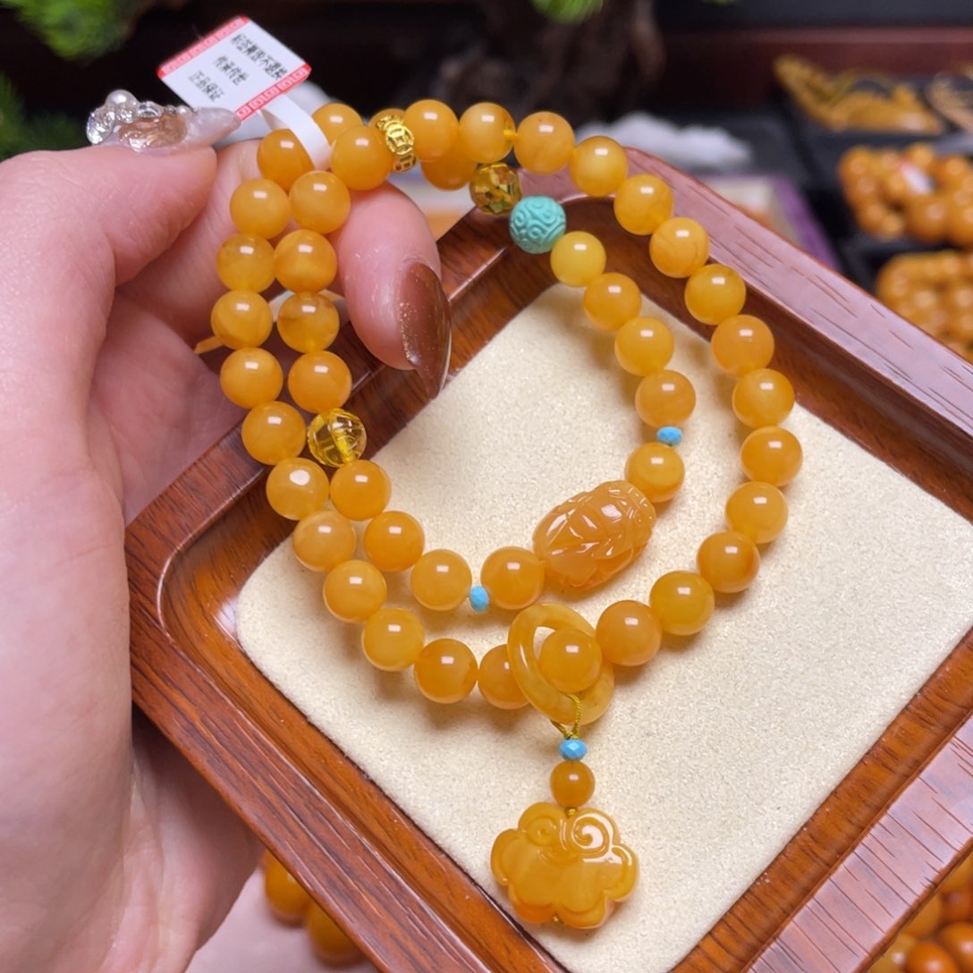 蜜蜡手链未镶嵌手串