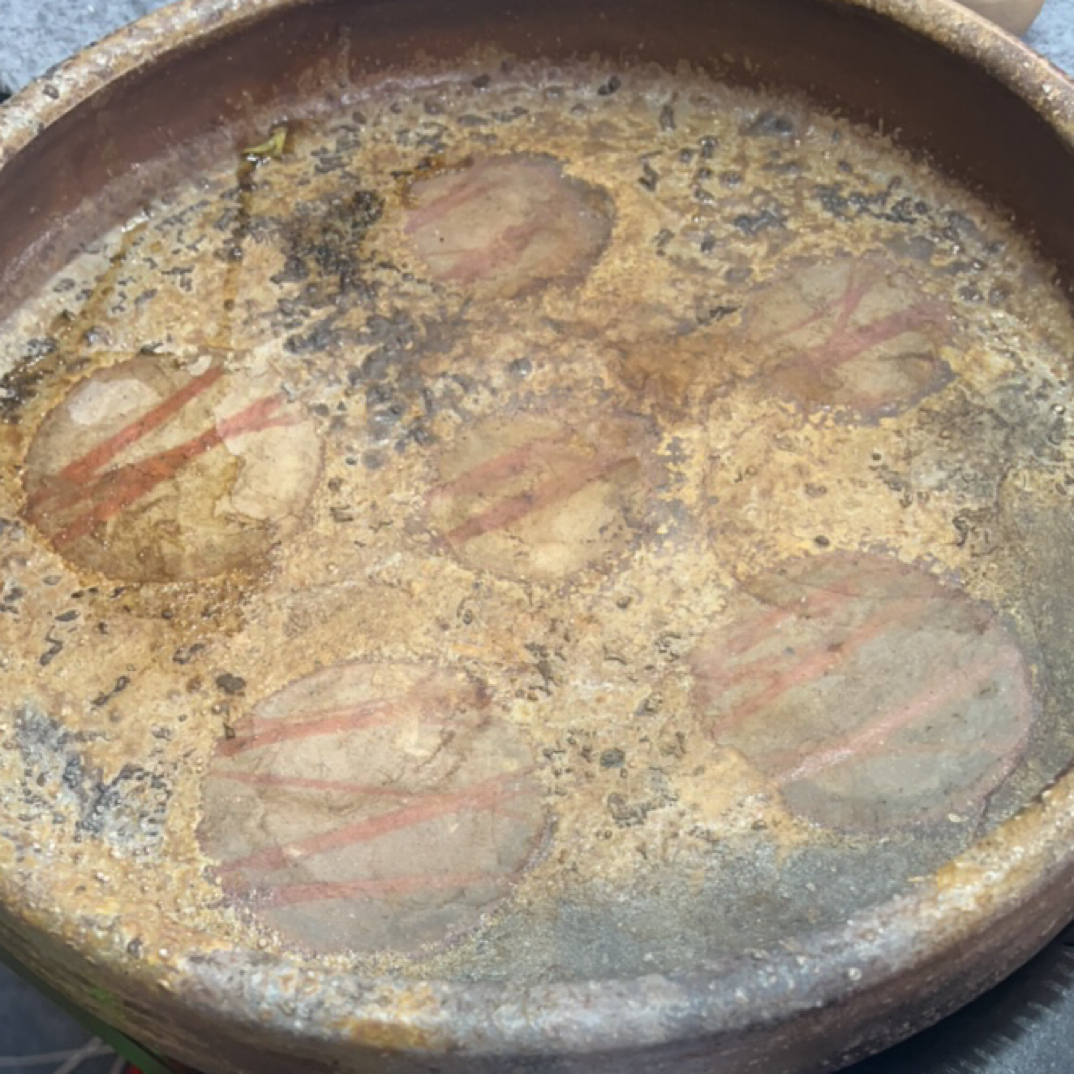 小山一草备前茶杯