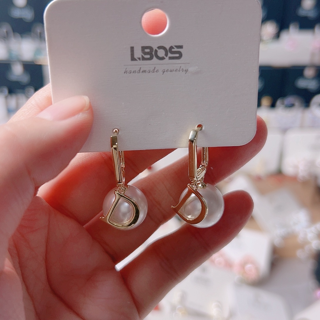 琉璃纯铜合金耳环的