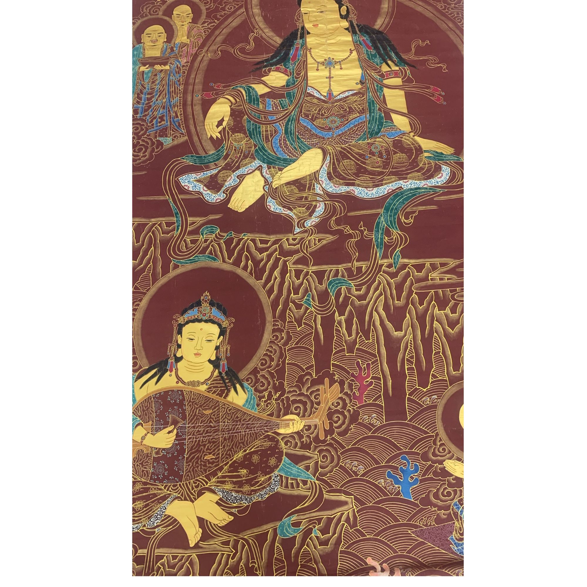 张DQ 佛娟本画心 280 140 35平尺