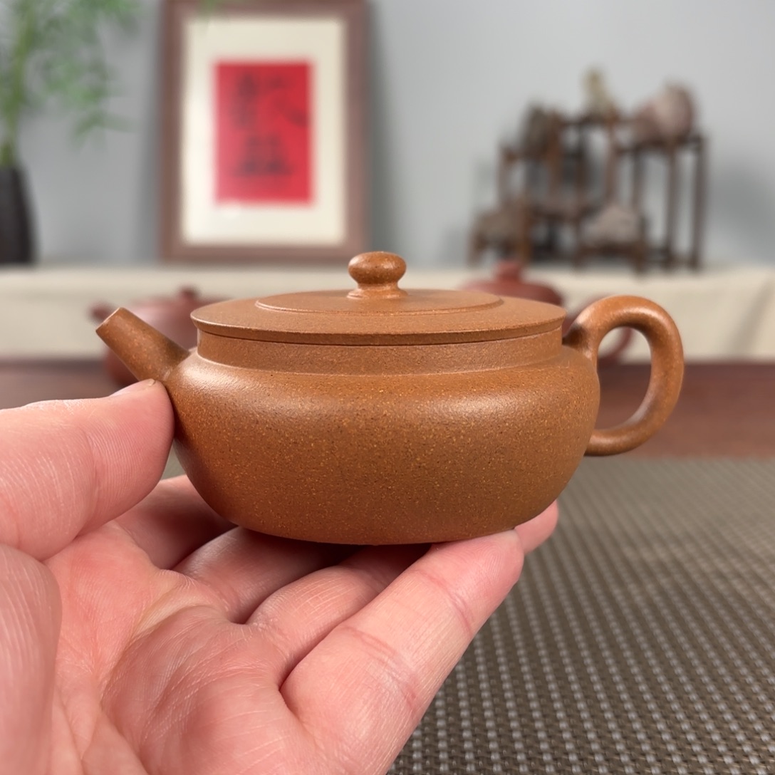 紫砂茶壶黄龙山原矿紫砂壶135
