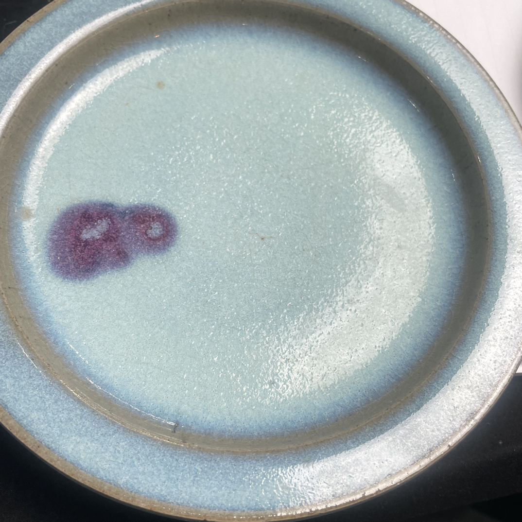 仿古瓷 仿古瓷天青釉盘3063