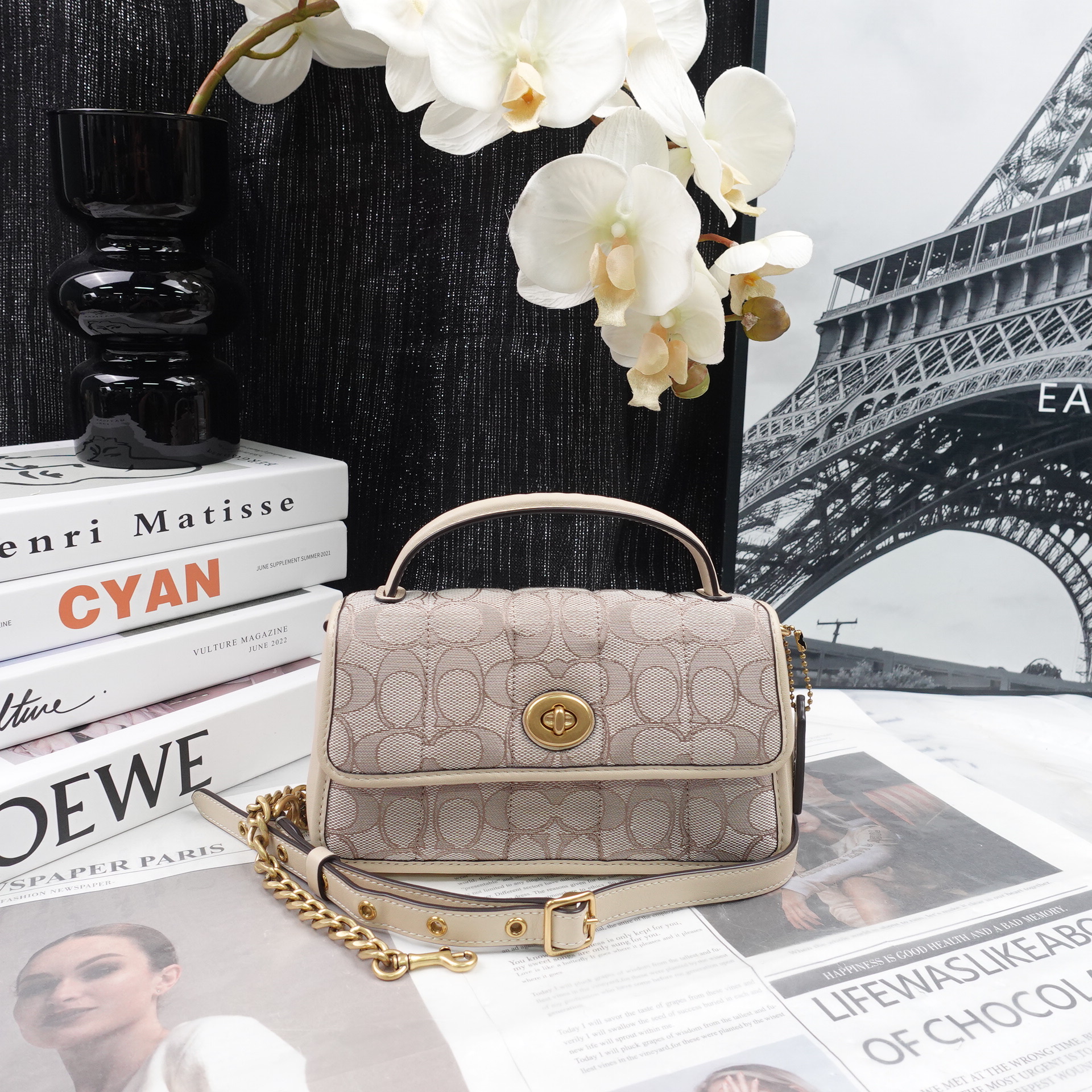 95新 COACH/蔻驰 单肩包/T10227324