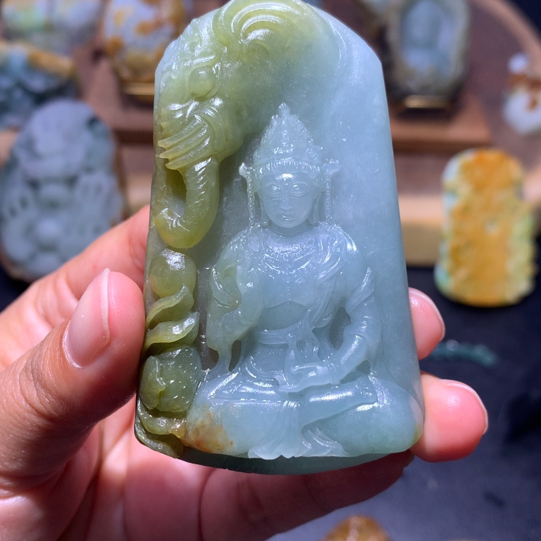 飞***6定制翡翠未镶嵌天然翡翠