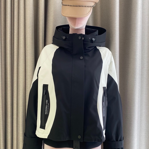 LINGWANG翎王/2024短款羽绒派克服 90%白鸭绒 时尚休闲