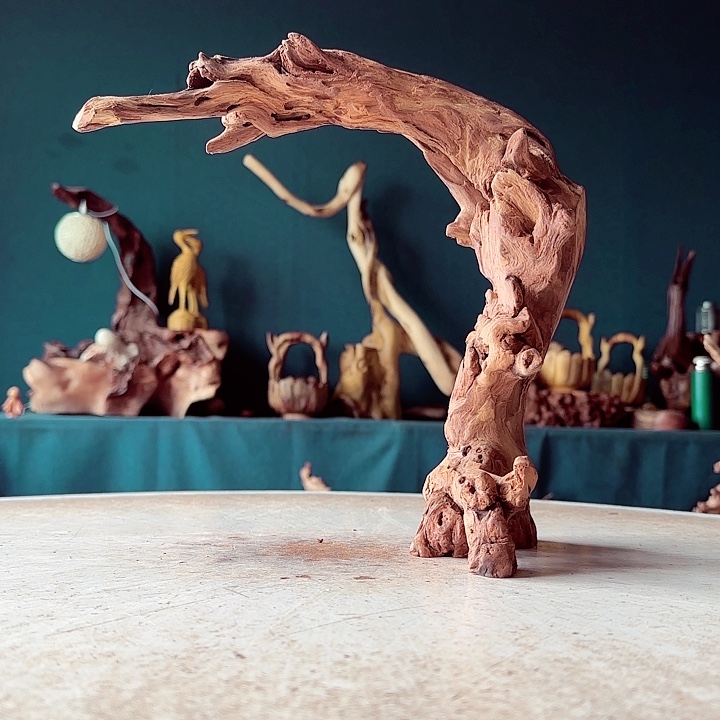 林***木木444 金丝红木羊蹄甲半成品