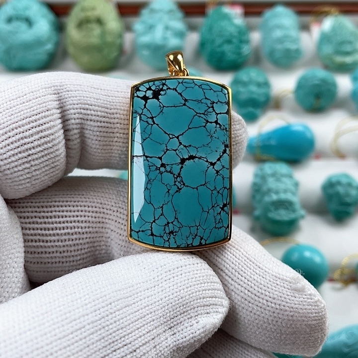 绿松石车挂未镶嵌星***