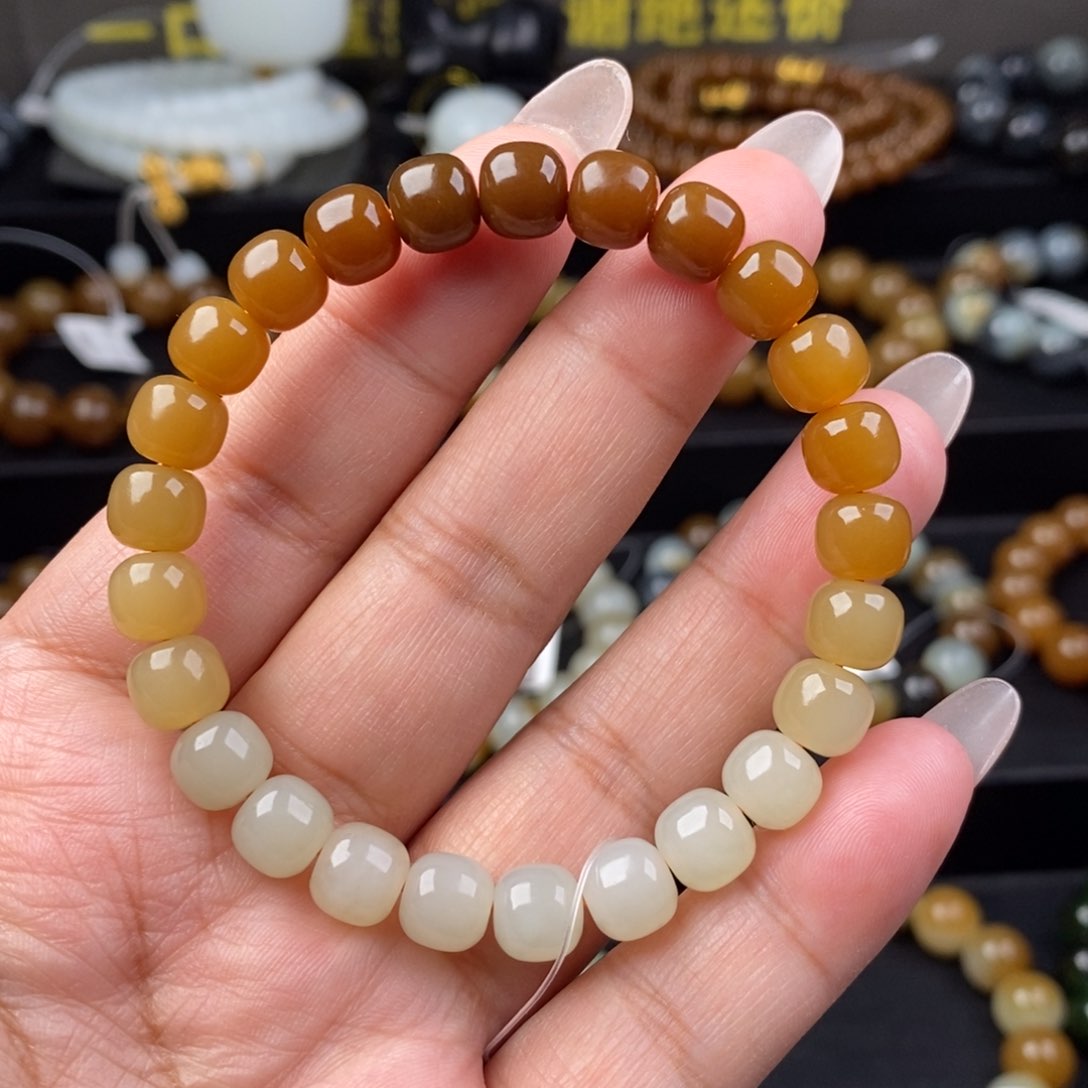 和田玉手串未镶嵌