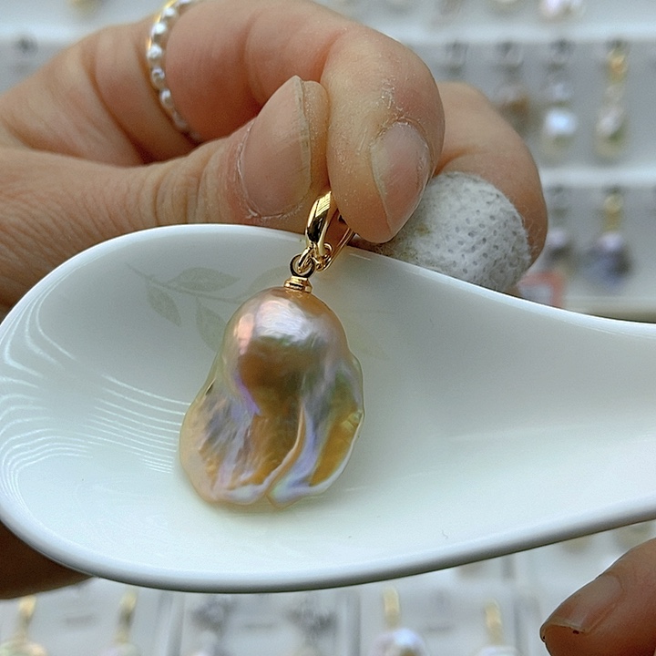 淡水珍珠颈饰银S925镶嵌