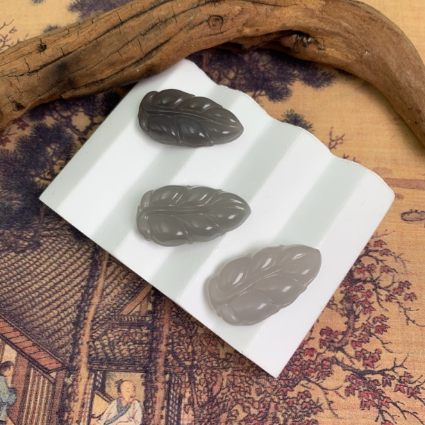 和田玉树叶吊坠-多样性发一-250118019-定制标签撕毁不退换