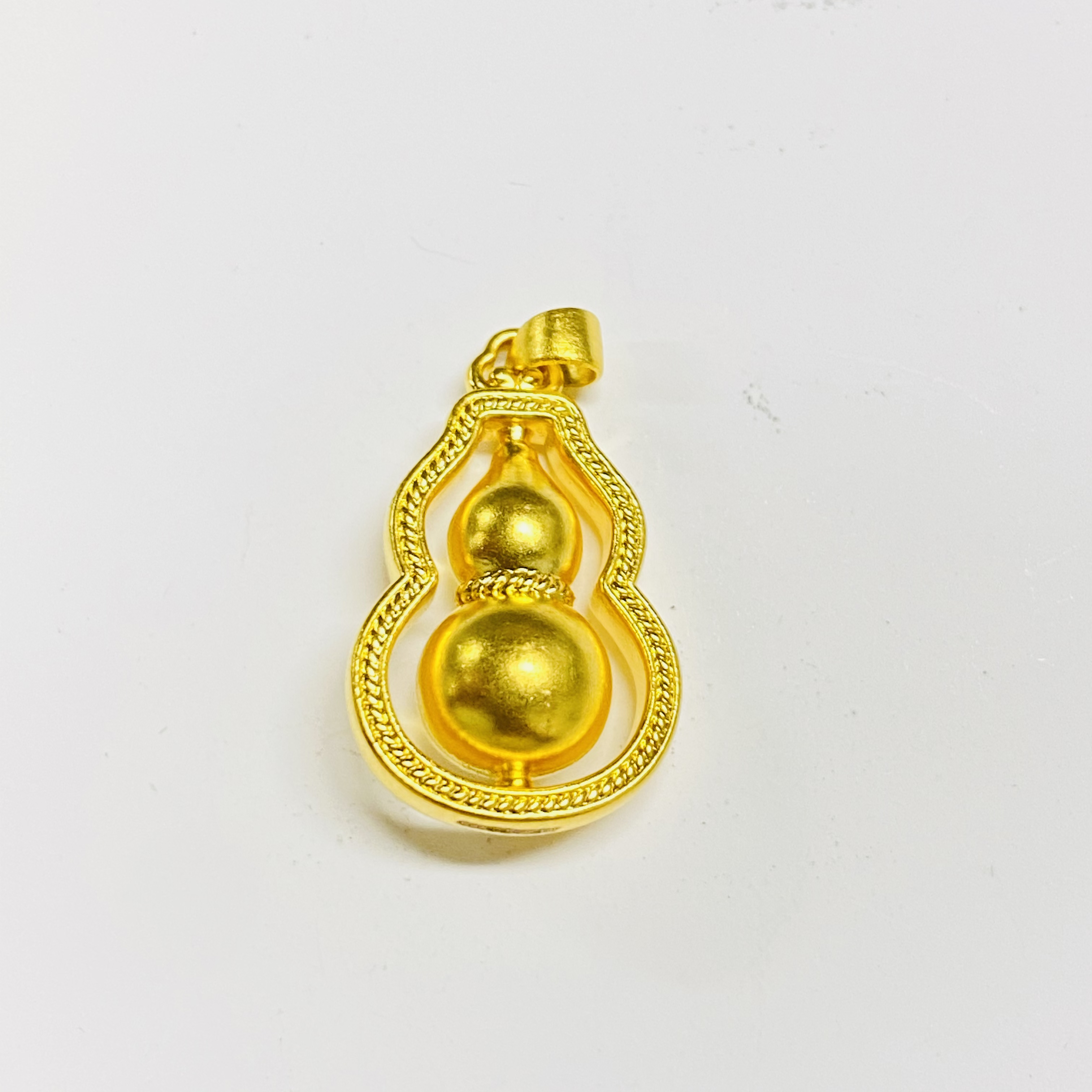 足金饰品/双层葫芦吊坠/1.17/1B5G0236/h