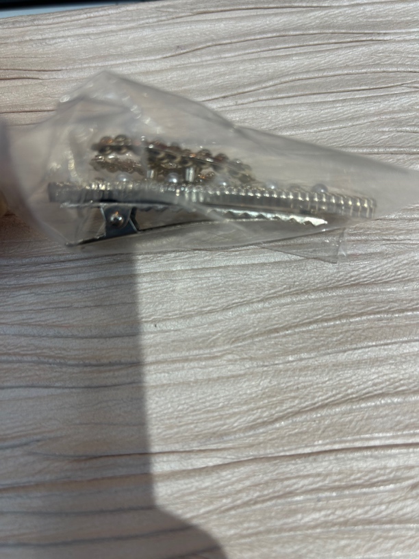 铜合金耳饰 11325 香珠珠镶嵌发夹