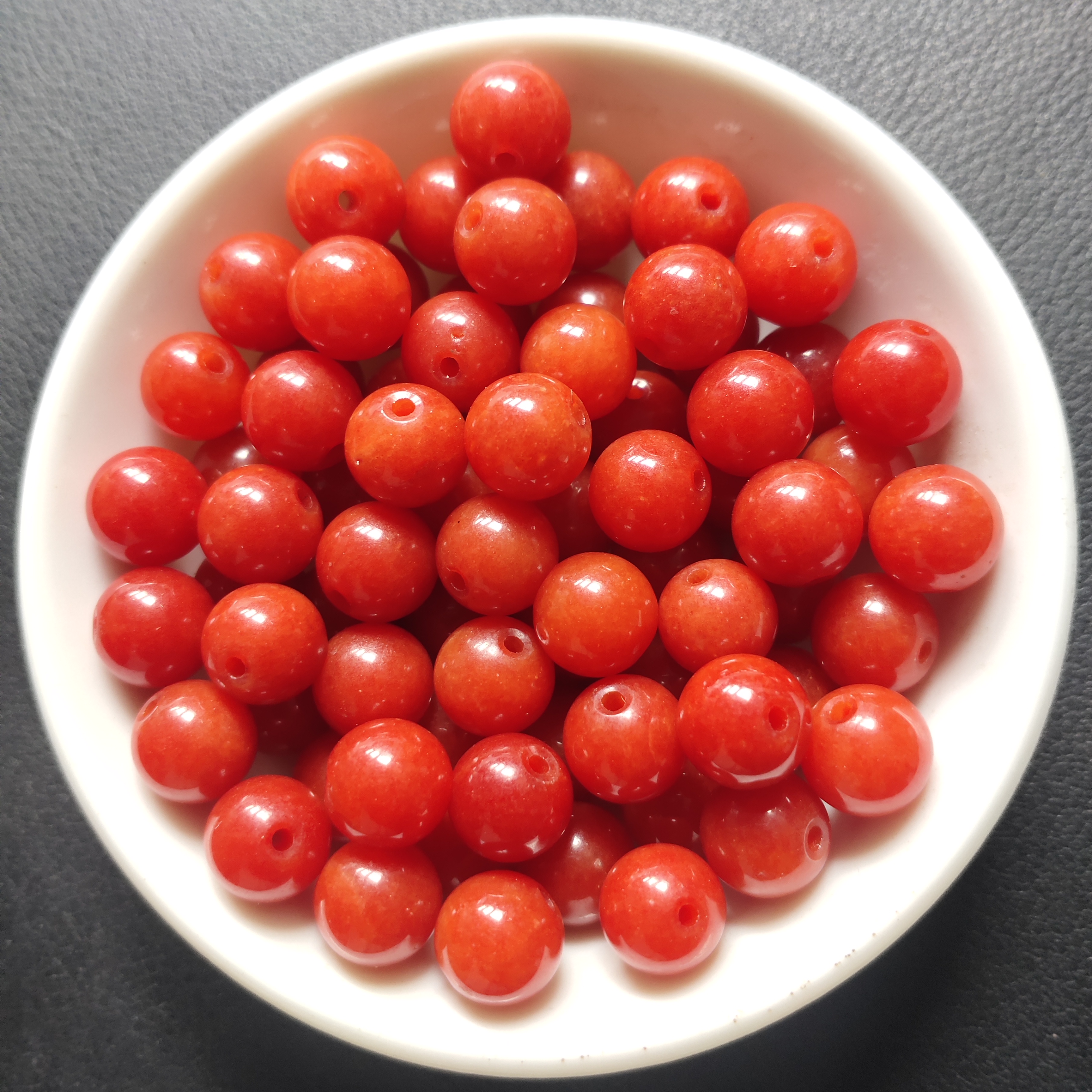 【散珠批发】W2185云南保山肉南红8MM*30颗