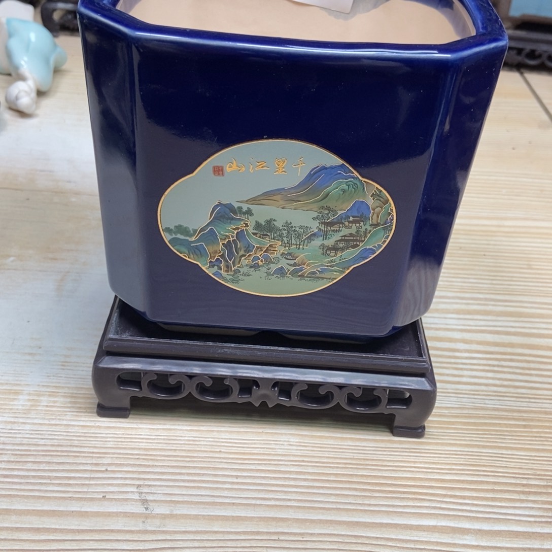 瓷片陶瓷花盆陶瓷艺术