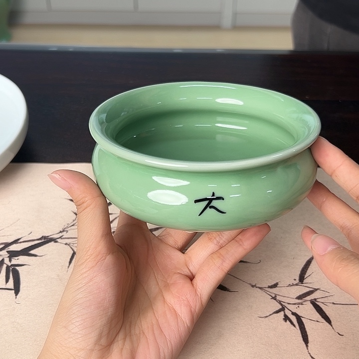 龙泉云间青瓷小米茶器