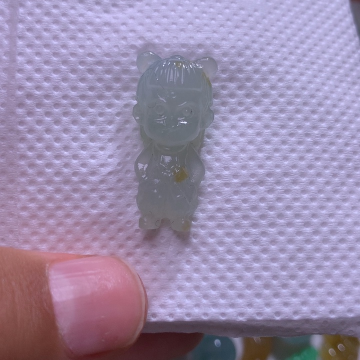 定制翡翠未镶嵌哪吒