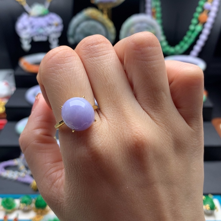 翡翠戒指未镶嵌翡翠戒指