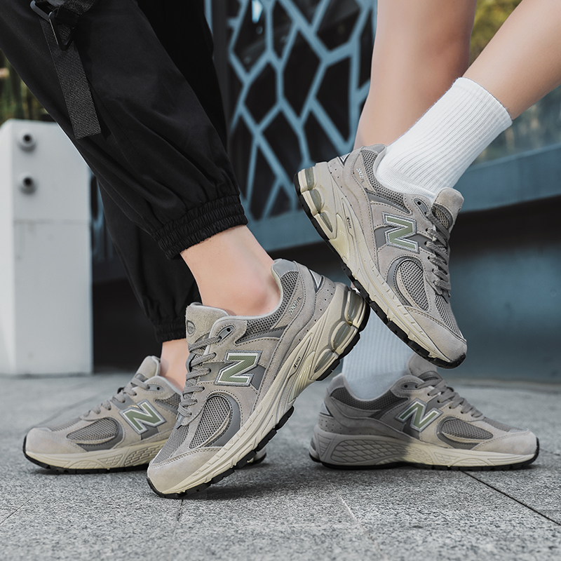 【头层真皮】2025新款潮流设计款情侣款休闲运动增高跑步鞋2002R