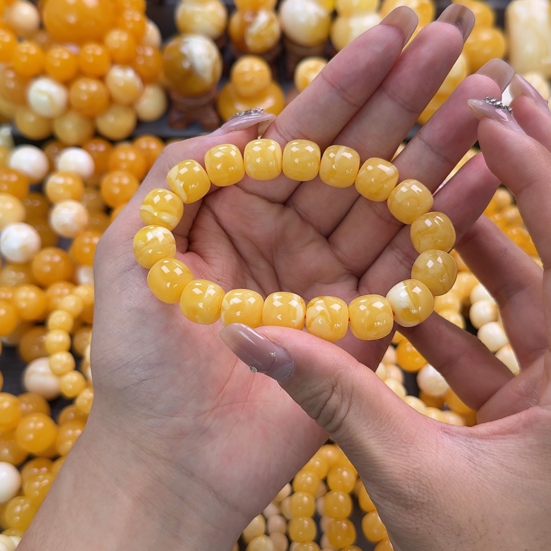 蜜蜡未镶嵌珠宝奇石同料13mm